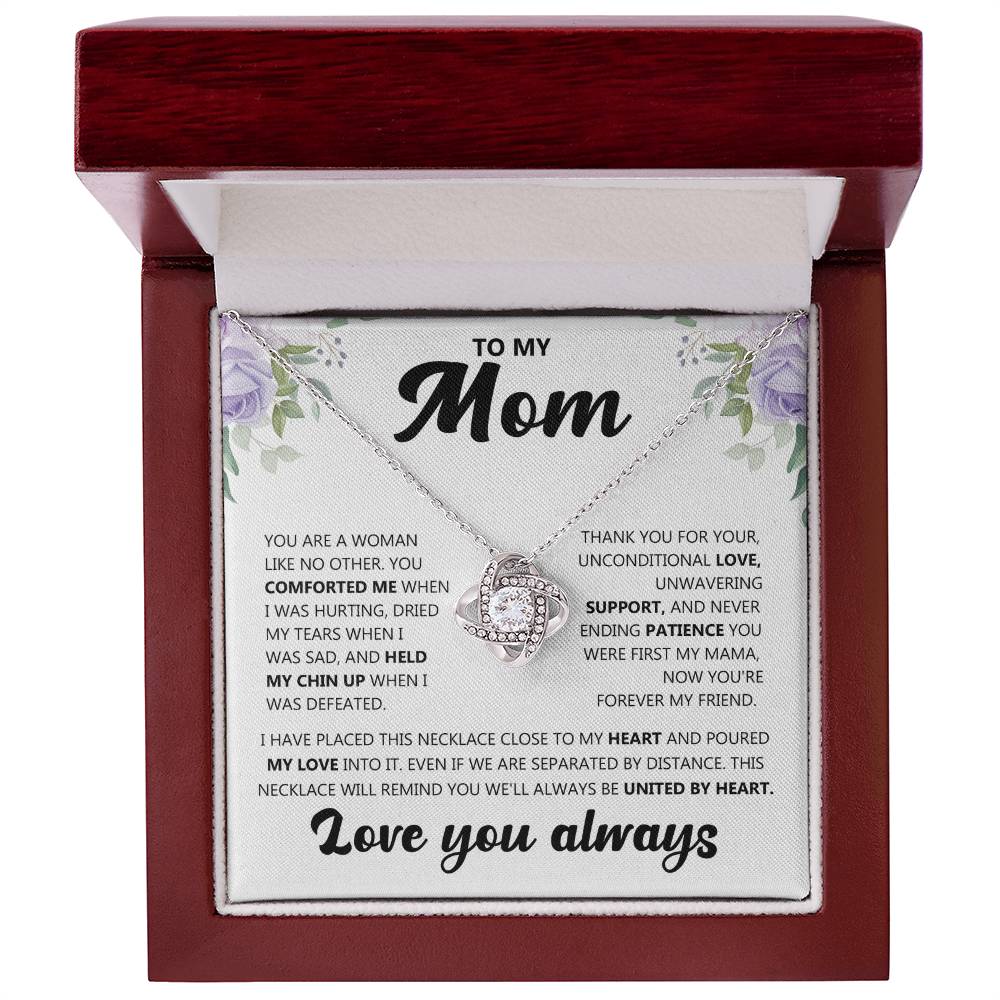 To My Mom (Love you always) Message Card Necklace - Image 4
