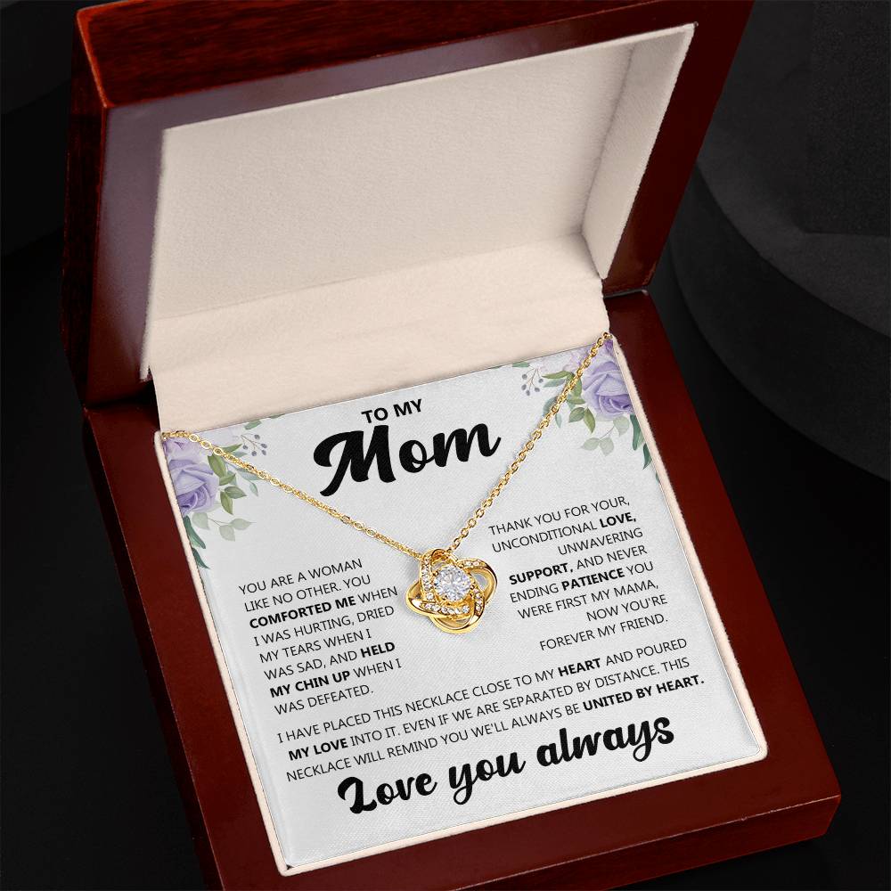 To My Mom (Love you always) Message Card Necklace - Image 6