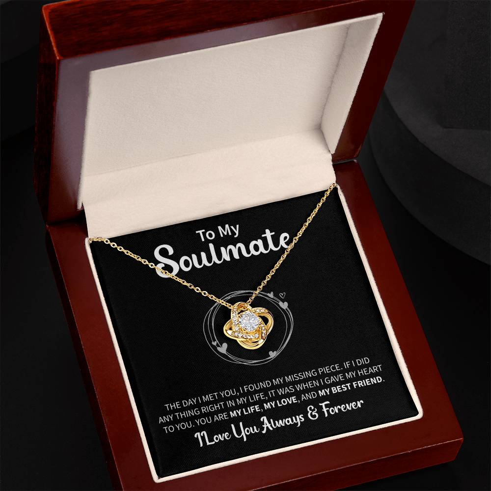 To My Soulmate Message Card Necklace - Image 6