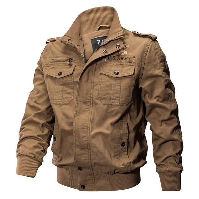 Topflight Military Style Bomber Jacket - Image 16