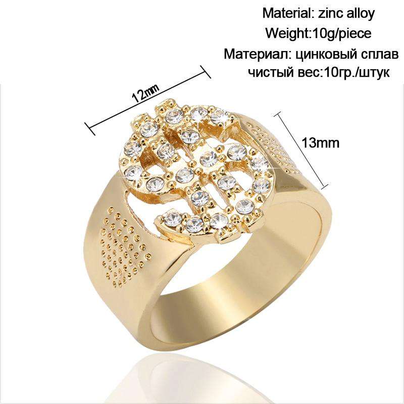 Tricked Out Gold $$$ Ring - Image 4
