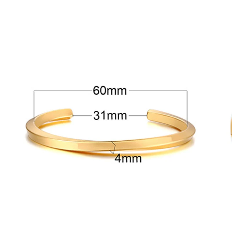 Twisted Unisize Men's Minimalist Bangle - Image 13