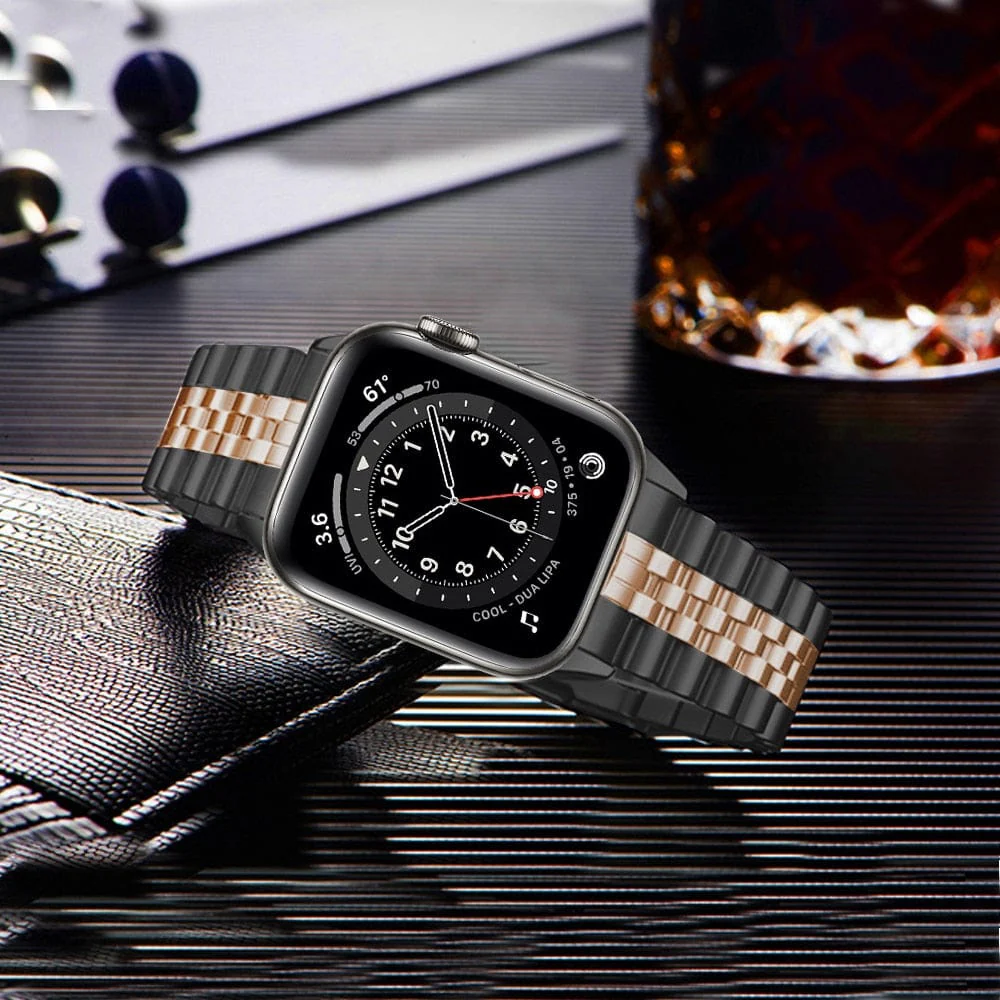 Compatible with Apple Watch - Two-tone Classic Watch Band - Image 11