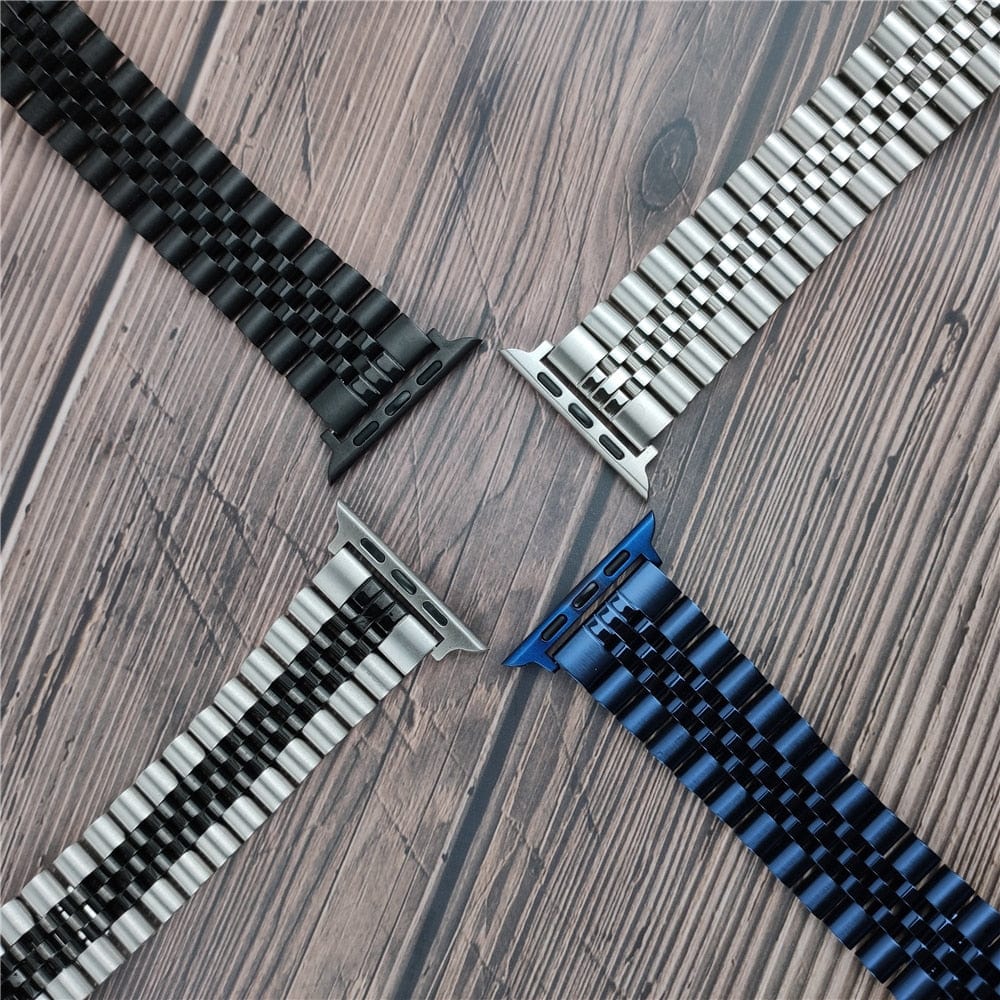 Compatible with Apple Watch - Two-tone Classic Watch Band - Image 12