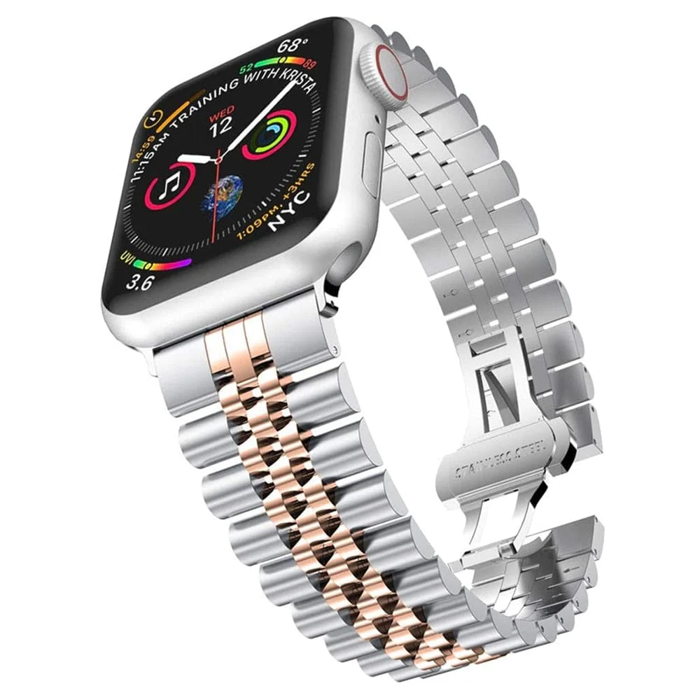 Compatible with Apple Watch - Two-tone Classic Watch Band - Image 7