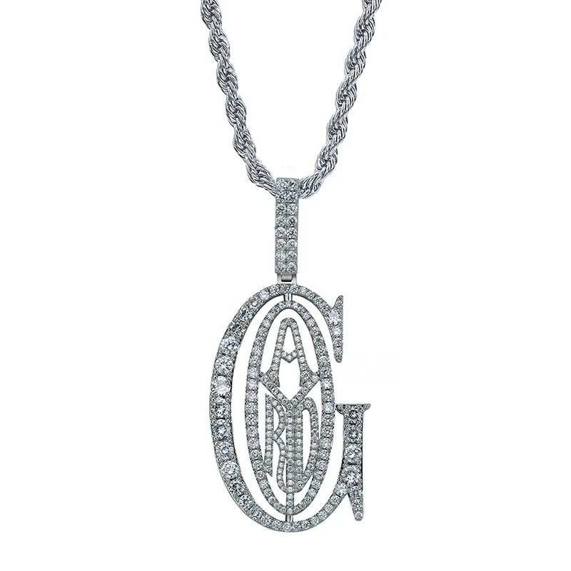 Tyga-Inspired Goyard Pendant Necklace Rapper Chain - Image 8