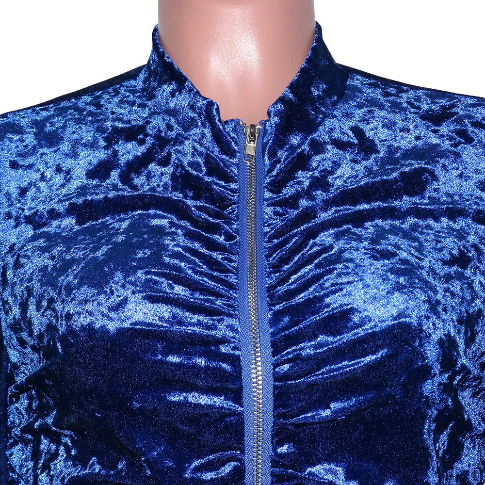Velvet Stacked Zipper Tracksuit - Image 26