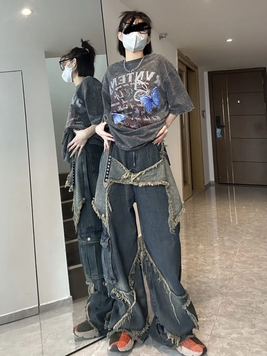 Vintage Oversize Star Aesthetic Pants - Image 3