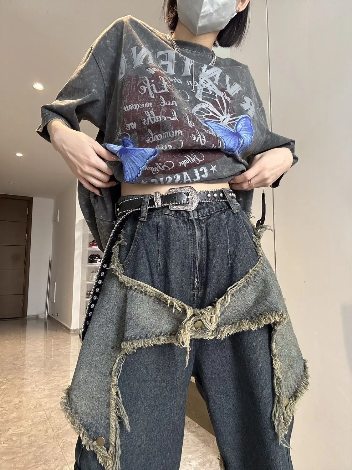 Vintage Oversize Star Aesthetic Pants - Image 6