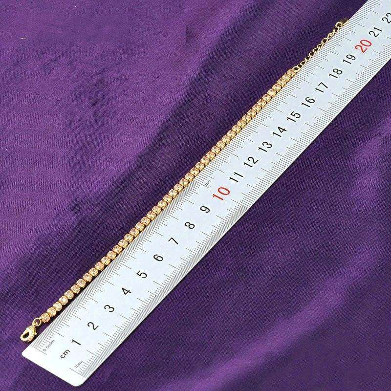 VVS 14k Gold Plated Tennis Bracelet - Image 3