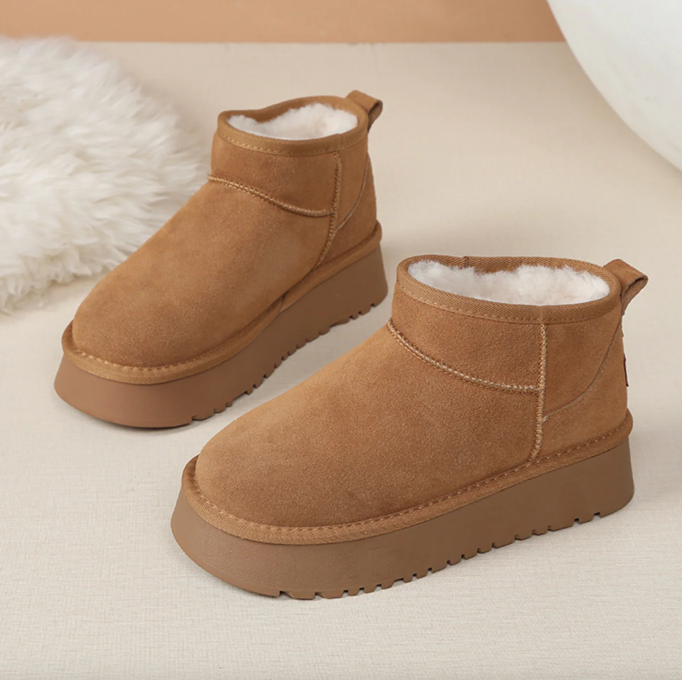 VVS Classic Winter Boots – Genuine Suede Leather, Wool Lined Snow Boots - Image 4