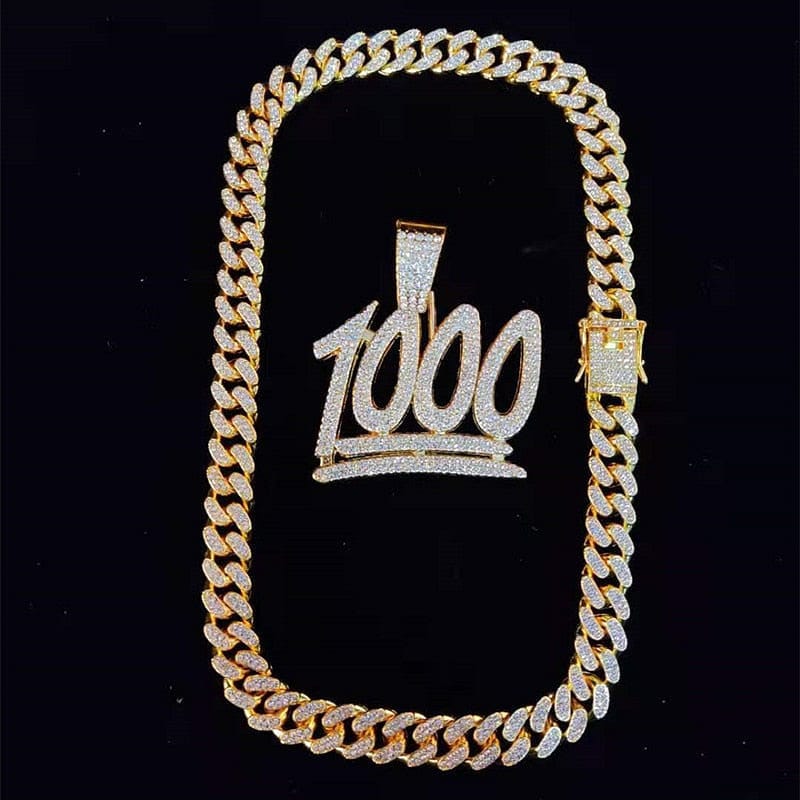 VVS Jewelry 1000 Iced Out Cuban Pendant Chain - Image 19