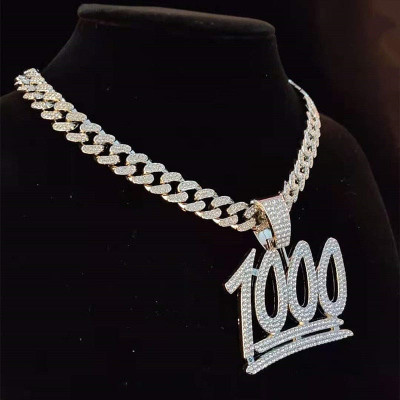 VVS Jewelry 1000 Iced Out Cuban Pendant Chain - Image 3