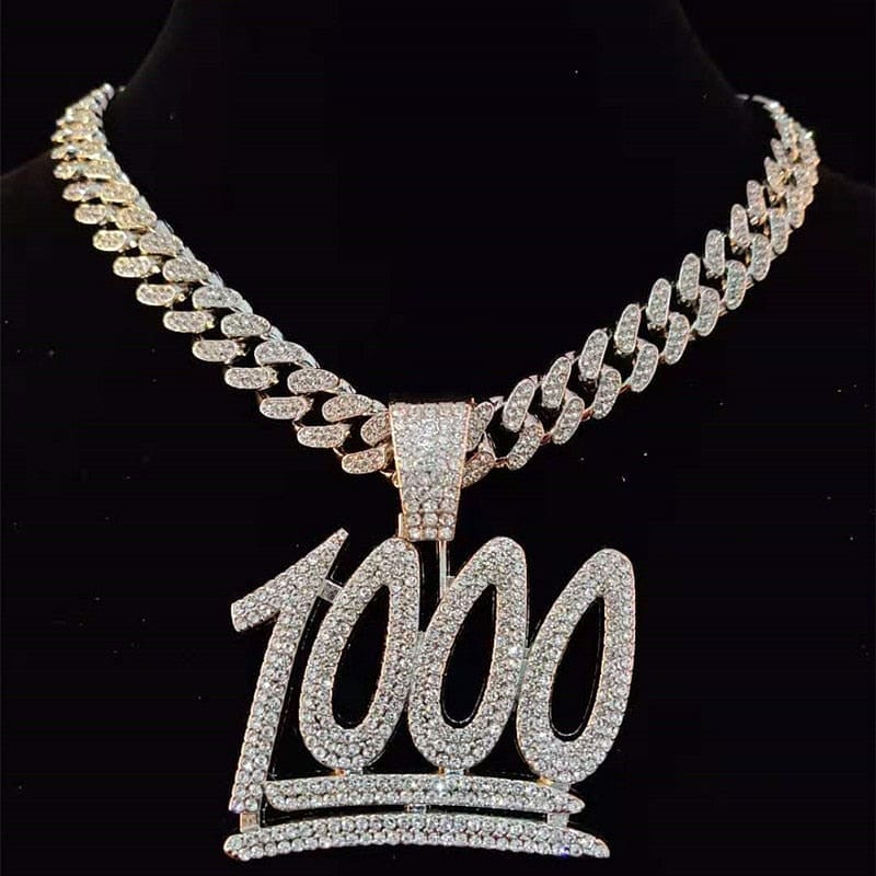 VVS Jewelry 1000 Iced Out Cuban Pendant Chain - Image 6