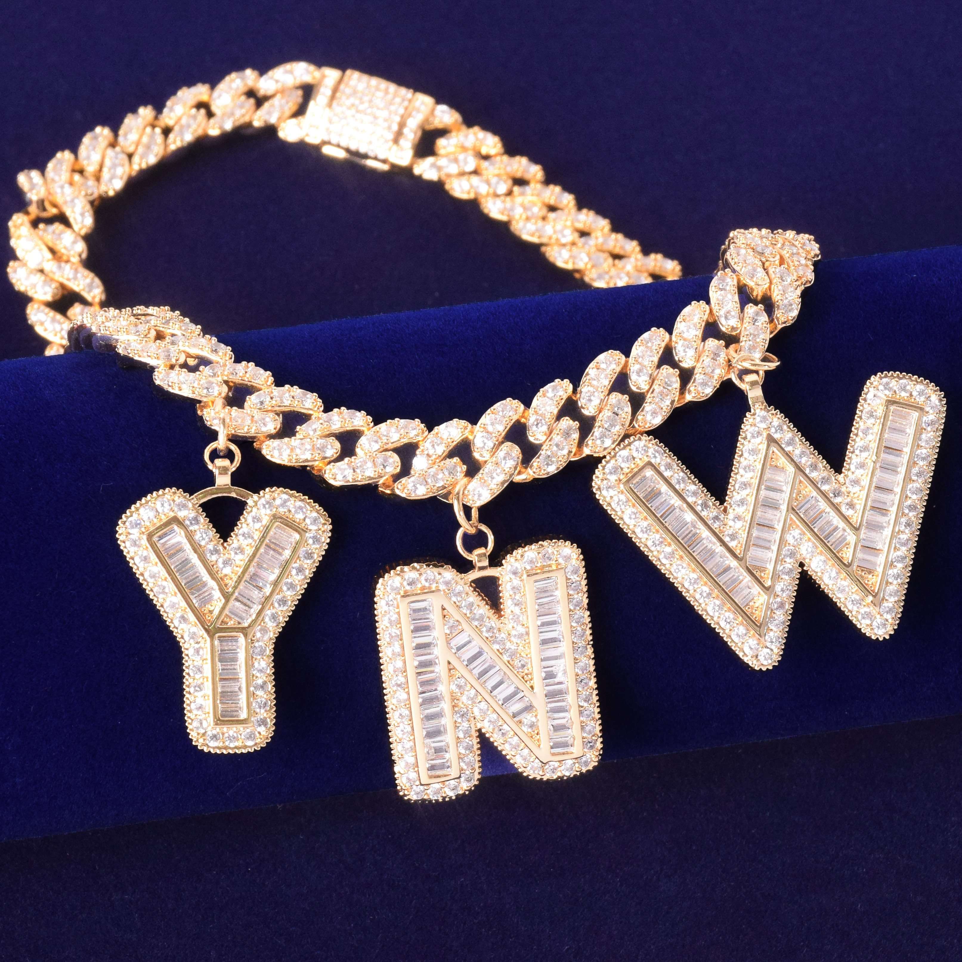 VVS Jewelry 10mm Custom Name Cuban Baguette Chain - Image 5