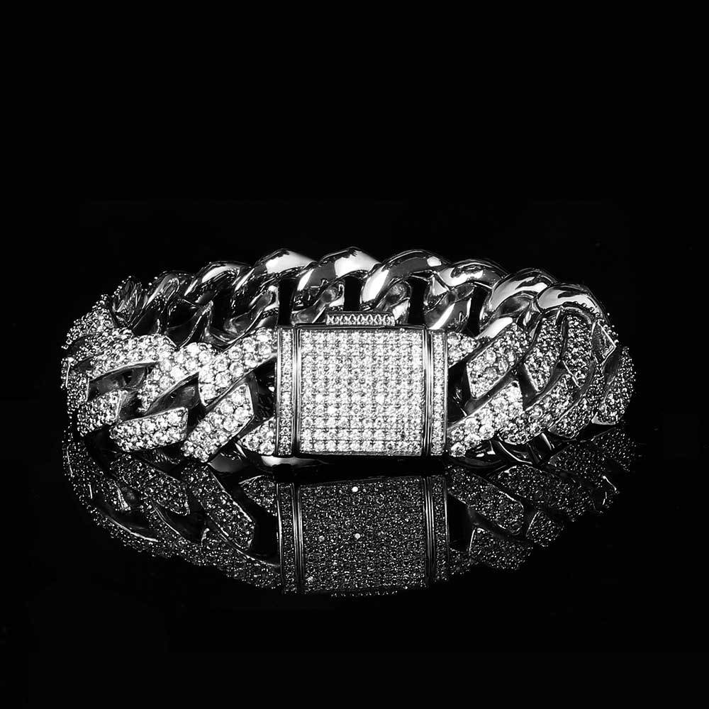 Diamond - Gold 14MM S-Link Diamond Prong Cuban Chain - Image 16