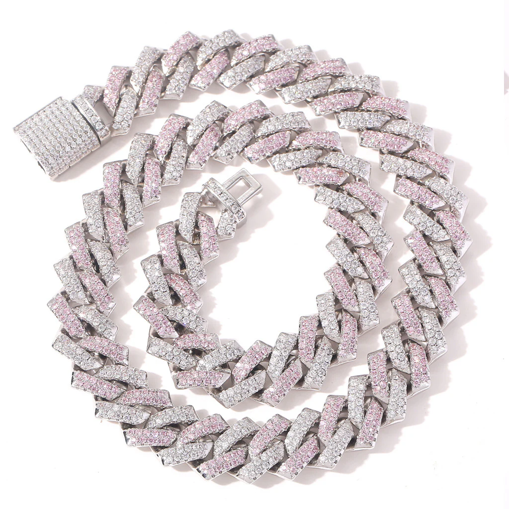Diamond - Gold 14MM S-Link Diamond Prong Cuban Chain - Image 23
