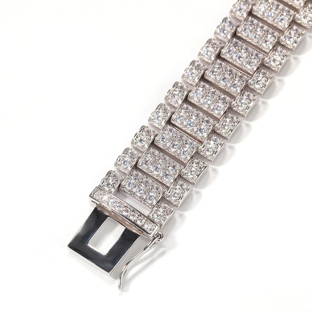VVS Jewelry 15MM Fully Iced Watch Bracelet - Image 3