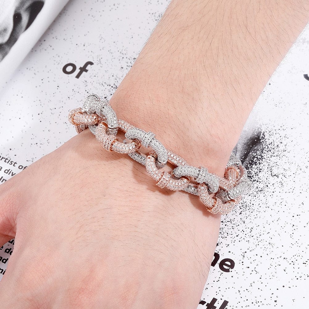 VVS Jewelry 17mm Thicc AF Micropave Miami Cuban Bracelet - Image 11