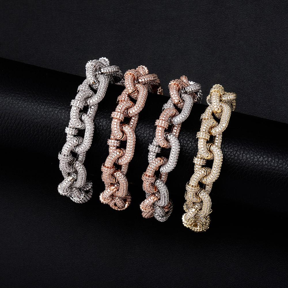 VVS Jewelry 17mm Thicc AF Micropave Miami Cuban Bracelet - Image 12