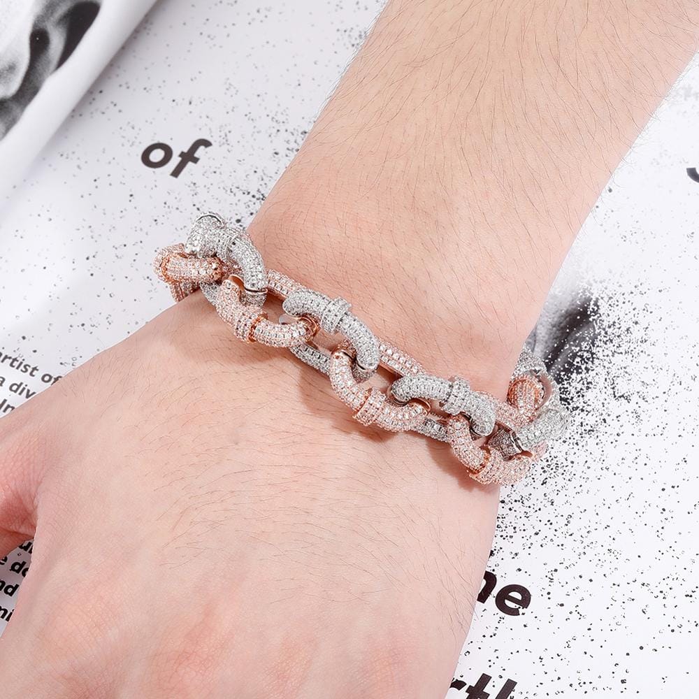 VVS Jewelry 17mm Thicc AF Micropave Miami Cuban Bracelet - Image 13
