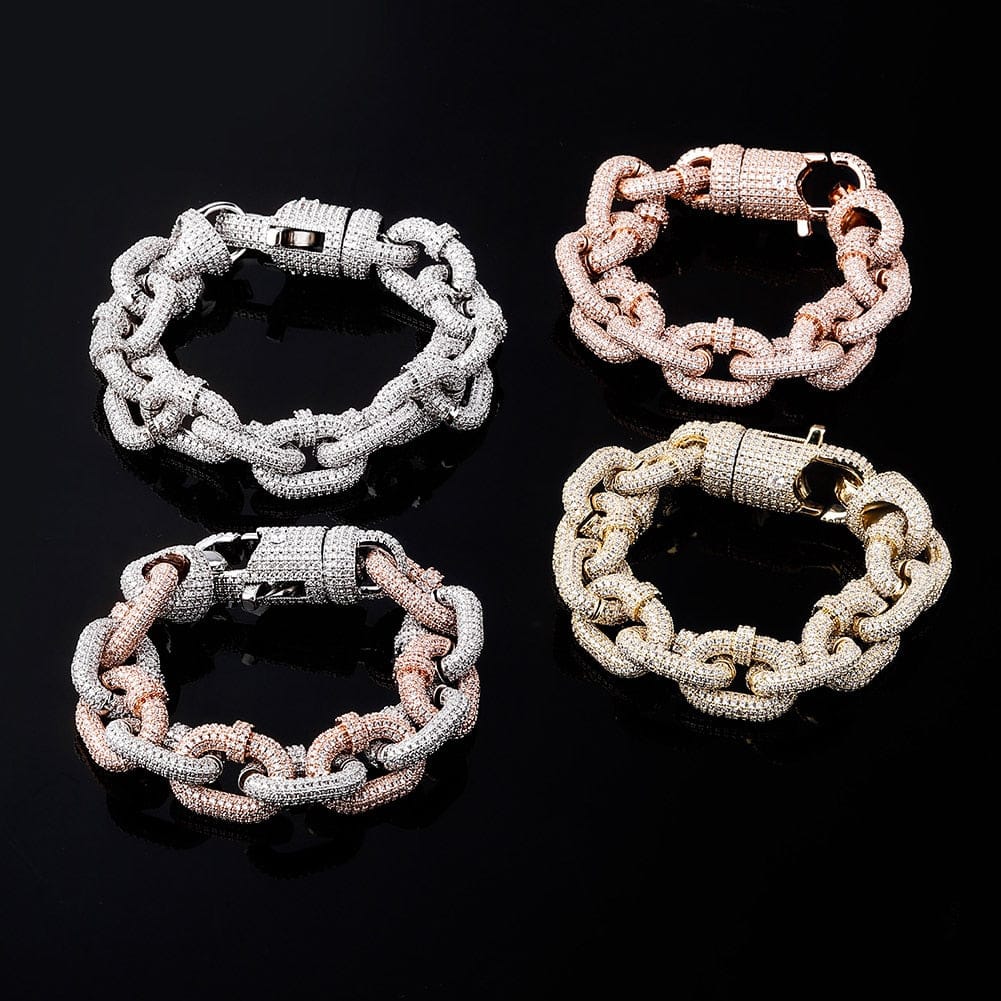 VVS Jewelry 17mm Thicc AF Micropave Miami Cuban Bracelet - Image 14