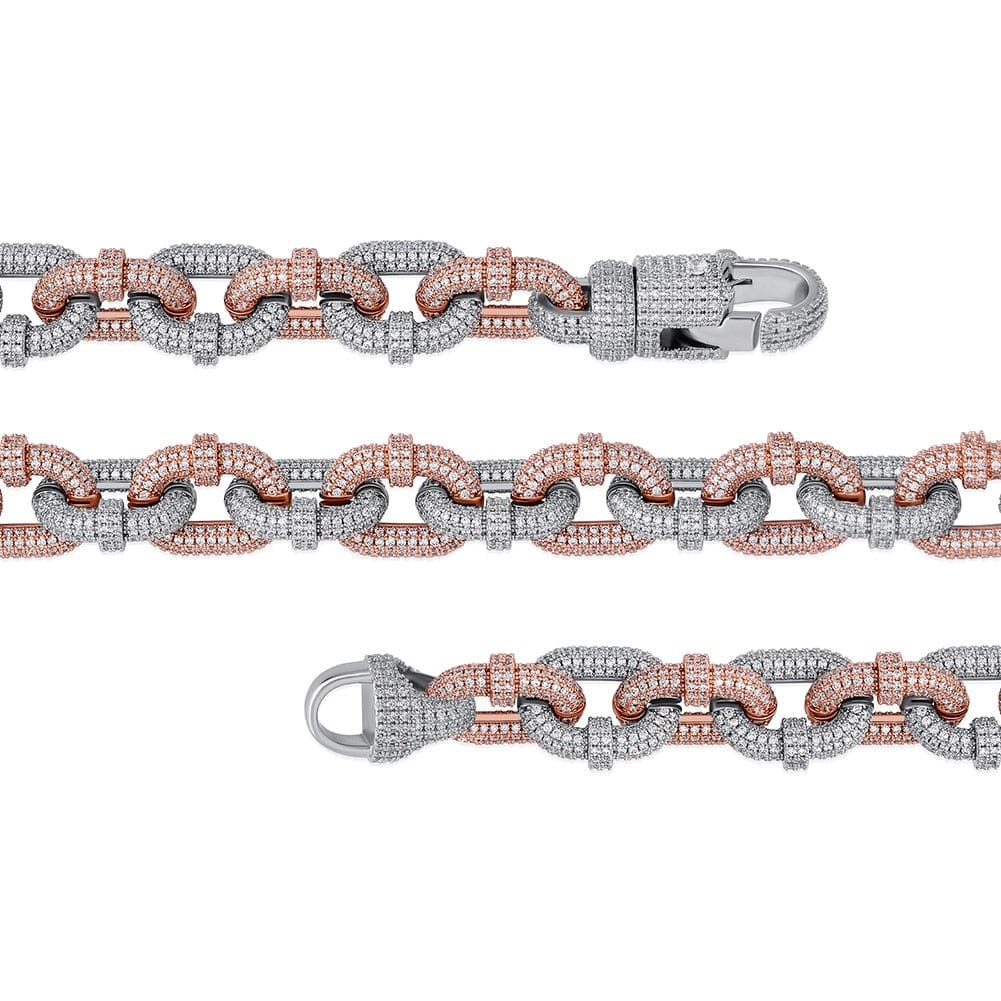 VVS Jewelry 17mm Thicc AF Micropave Miami Cuban Bracelet - Image 15
