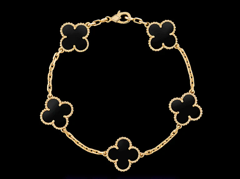 Clover Motif Alhambra Bracelet - 18k Gold - Image 15