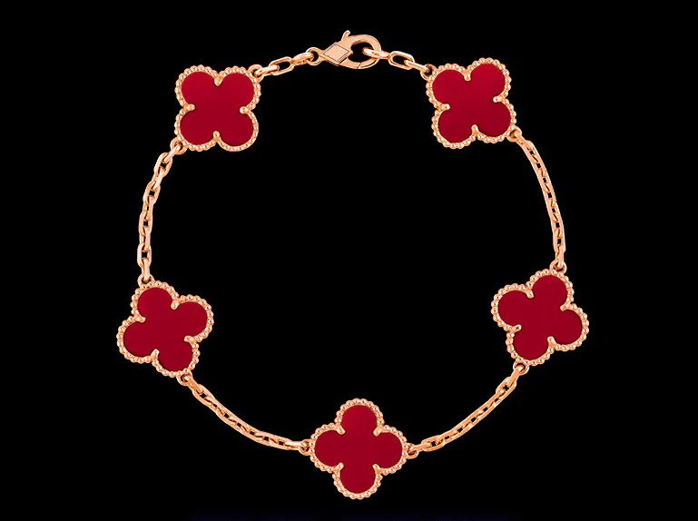Clover Motif Alhambra Bracelet - 18k Gold - Image 24