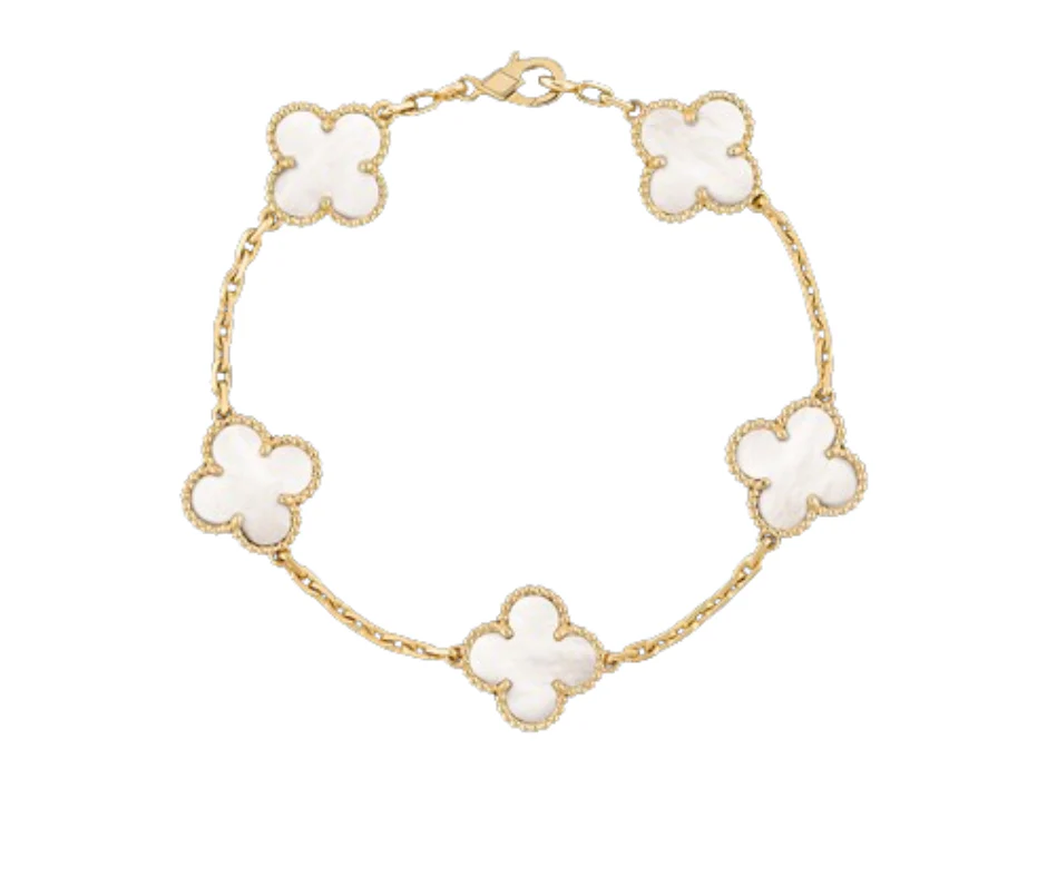 Clover Motif Alhambra Bracelet - 18k Gold - Image 4