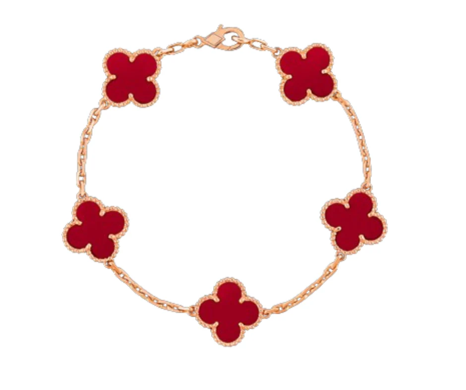 Clover Motif Alhambra Bracelet - 18k Gold - Image 6