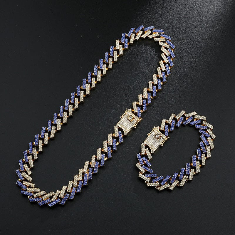 VVS Jewelry 2Tone Cuban Chain + FREE Bracelet Bundle - Image 5