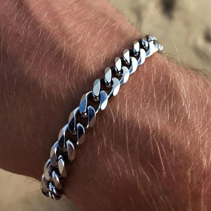 VVS Jewelry 3mm Men's Minimal Curb Cuban Bracelet - Image 7