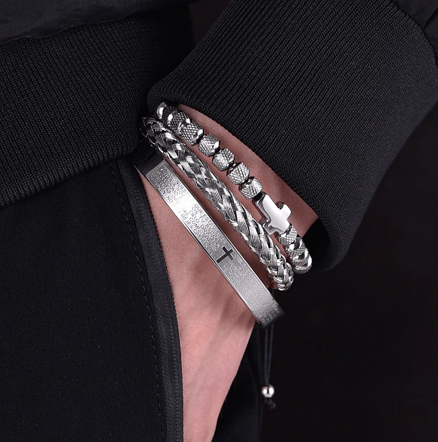 Cross 3pc Bracelet Set - Image 9
