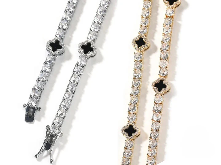 VVS Jewelry 4 Leaf Clover Diamond Tennis Chain - Image 6