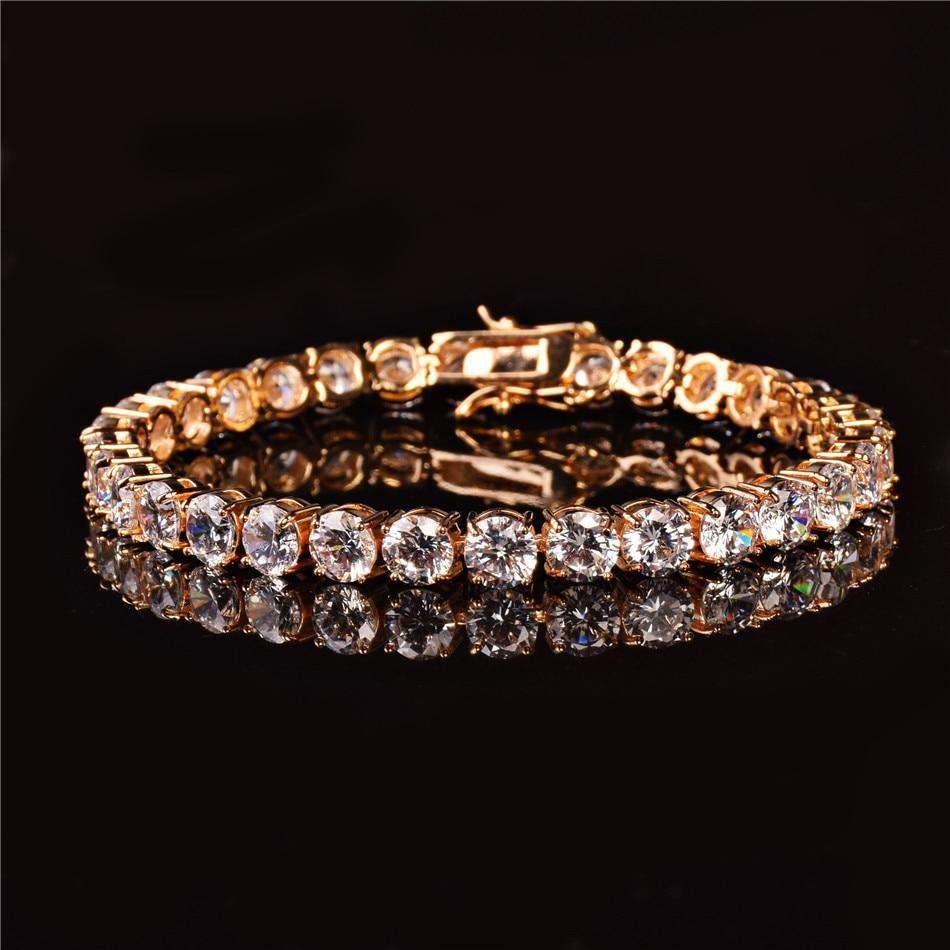VVS Jewelry Premium 6mm 24k Gold Tennis Bracelet + Free Cuban Bracelet Bundle (Today Only) - Image 3
