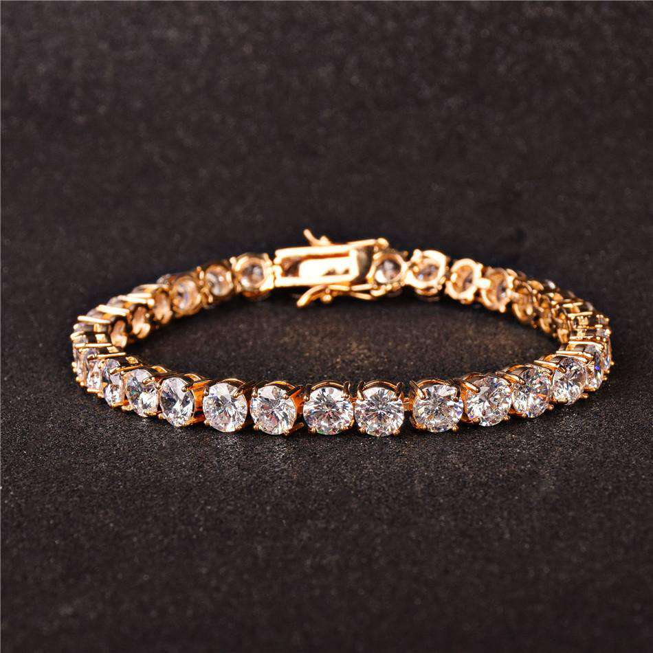 VVS Jewelry Premium 6mm 24k Gold Tennis Bracelet + Free Cuban Bracelet Bundle (Today Only) - Image 9