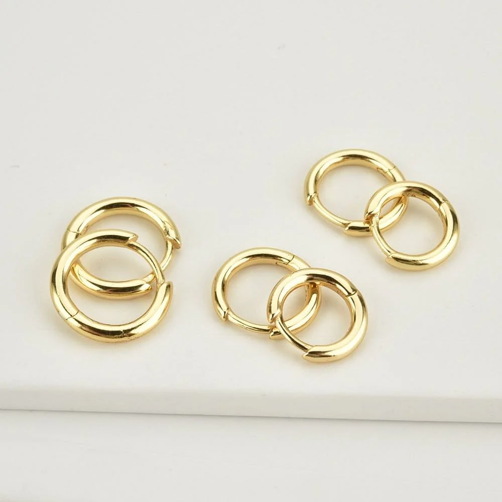 VVS Jewelry 925 Sterling Silver Men Hoop Earrings - Image 10