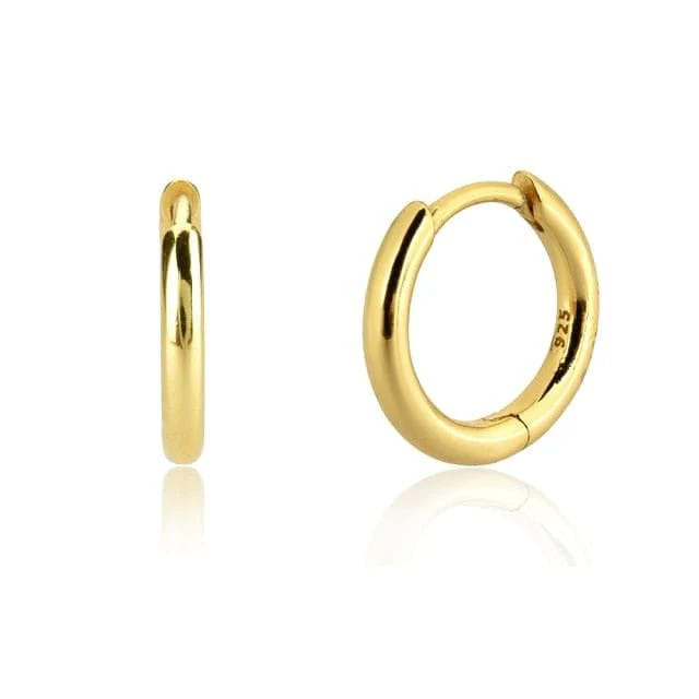 VVS Jewelry 925 Sterling Silver Men Hoop Earrings - Image 4