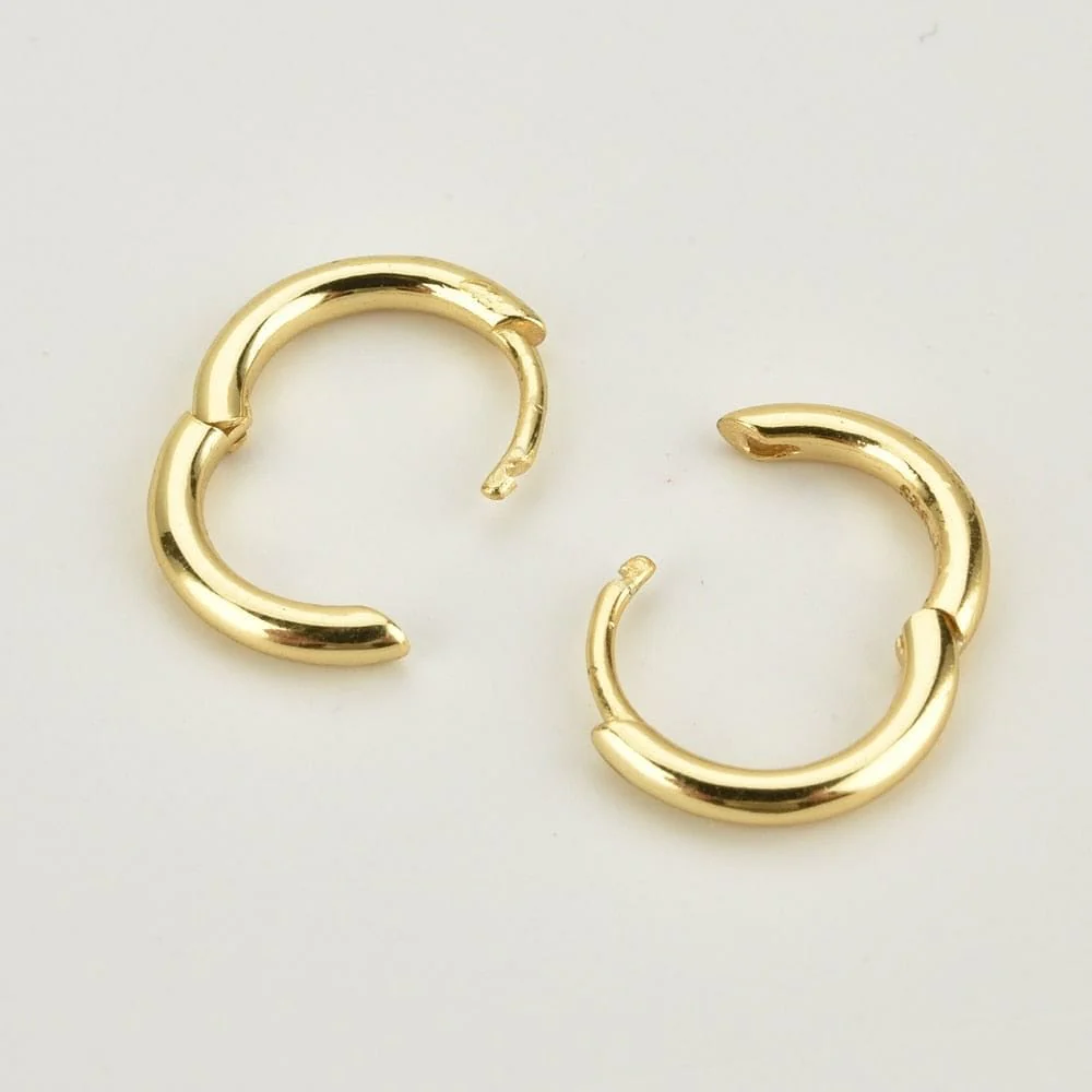 VVS Jewelry 925 Sterling Silver Men Hoop Earrings - Image 5