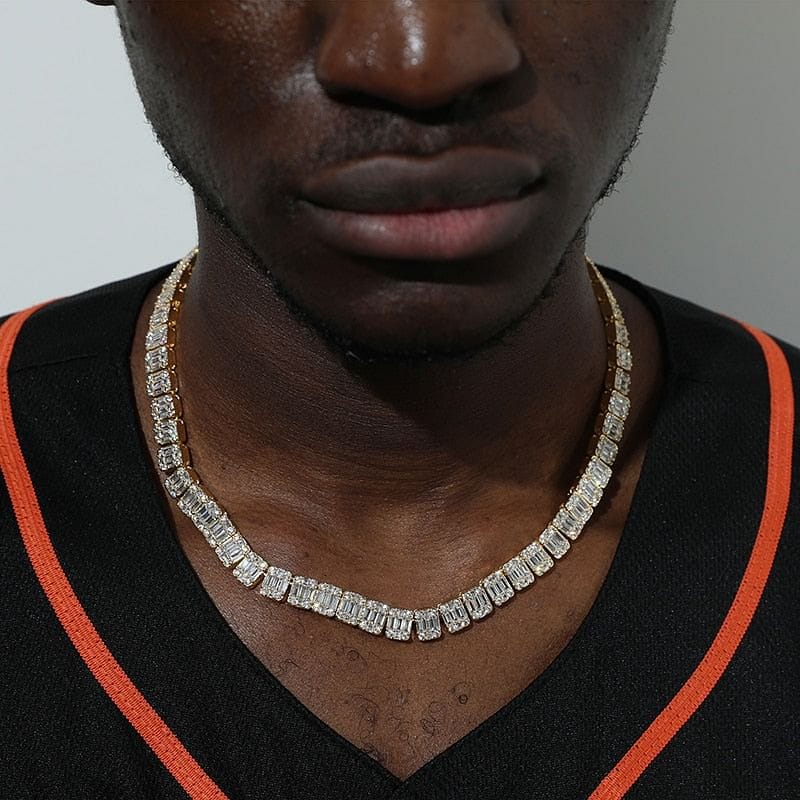 VVS Jewelry 9MM Baguette Tennis Chain + FREE bracelet - Image 13