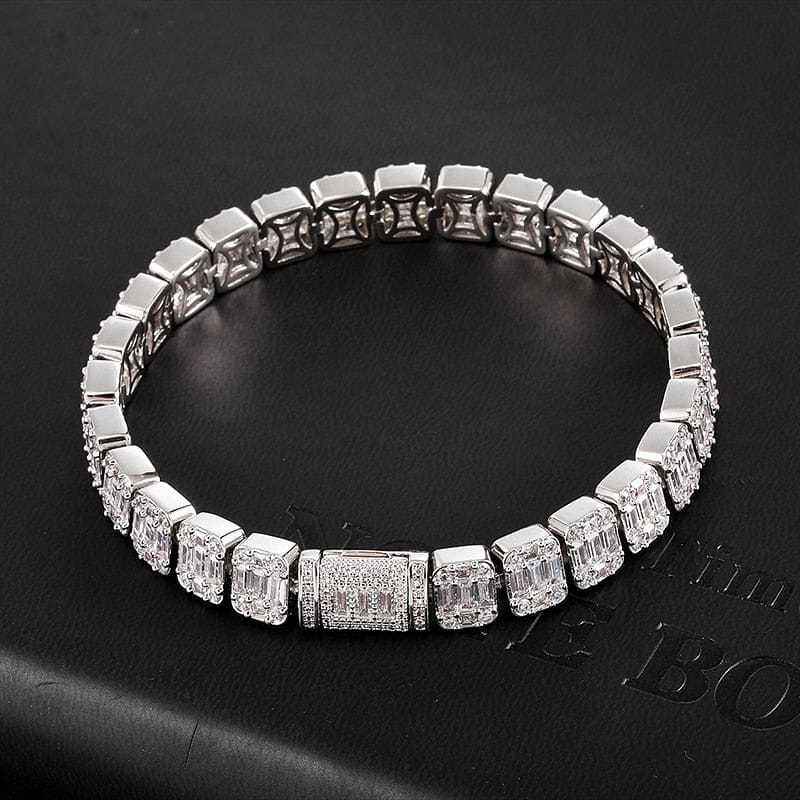 VVS Jewelry 9MM Baguette Tennis Chain + FREE bracelet - Image 7