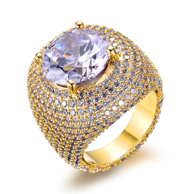 VVS Jewelry Big Clustered Band Ring - Image 13