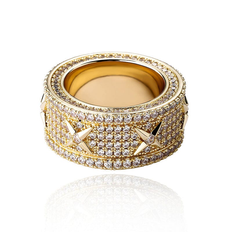 VVS Jewelry Blinged Out Hip Hop Star Ring - Image 5