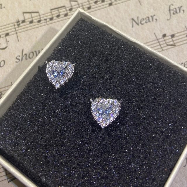 VVS Jewelry Classic Silver Stud Earrings - Image 11