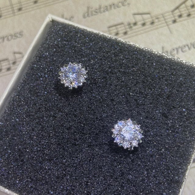 VVS Jewelry Classic Silver Stud Earrings - Image 12
