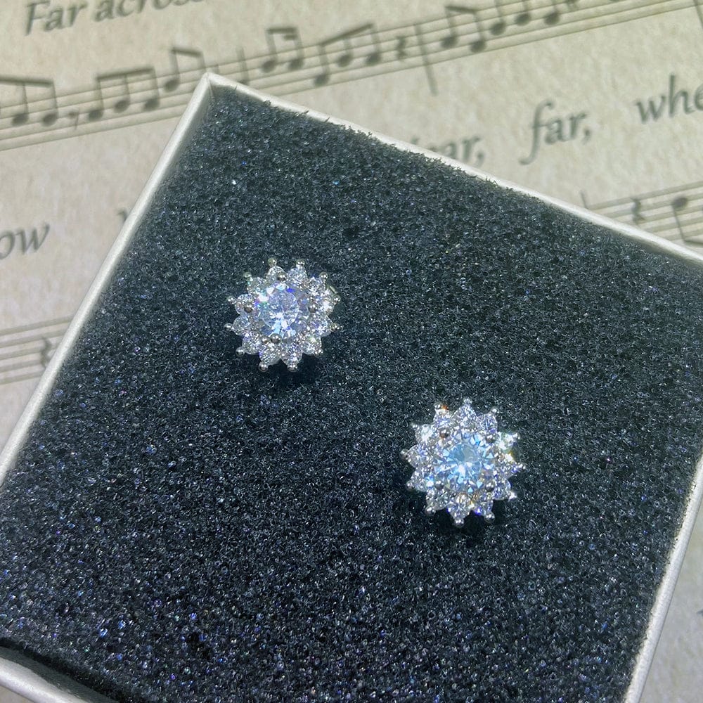 VVS Jewelry Classic Silver Stud Earrings - Image 16