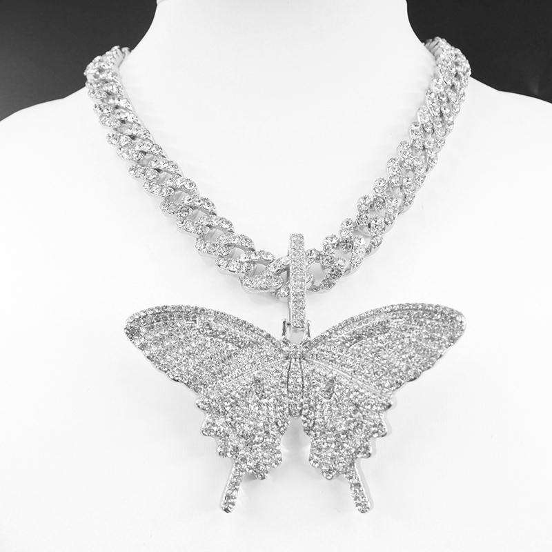 VVS Jewelry Cuban Link Butterfly Choker + FREE Tennis Choker - Image 9
