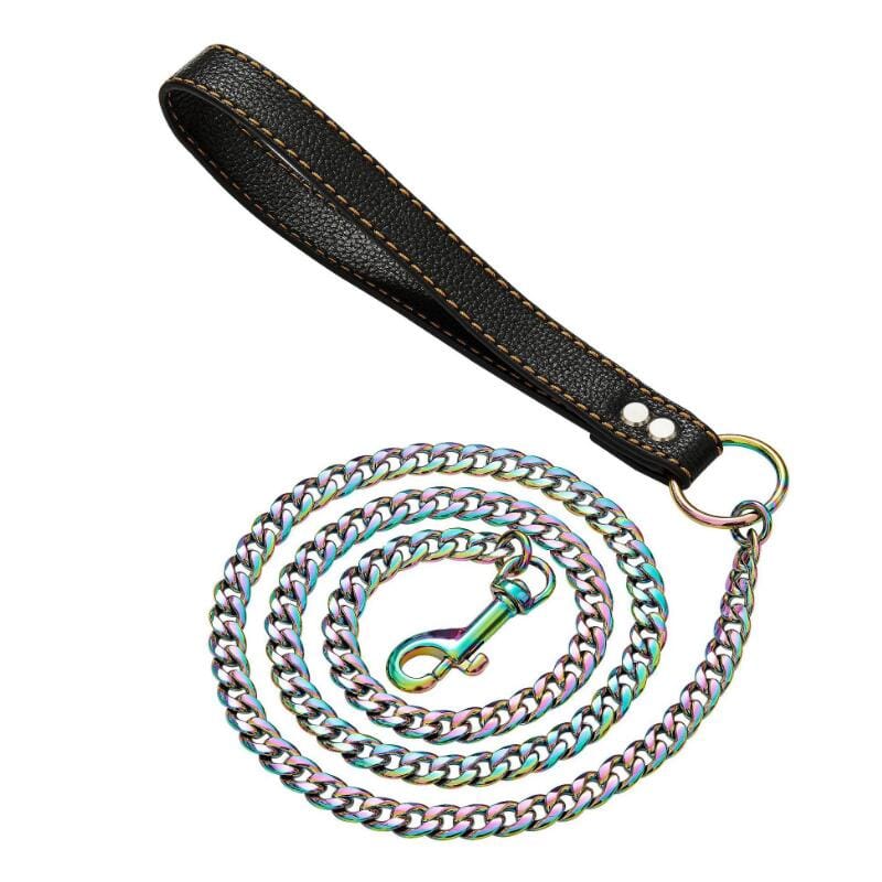 VVS Jewelry Cuban Link Gold Dog Leash - Image 12