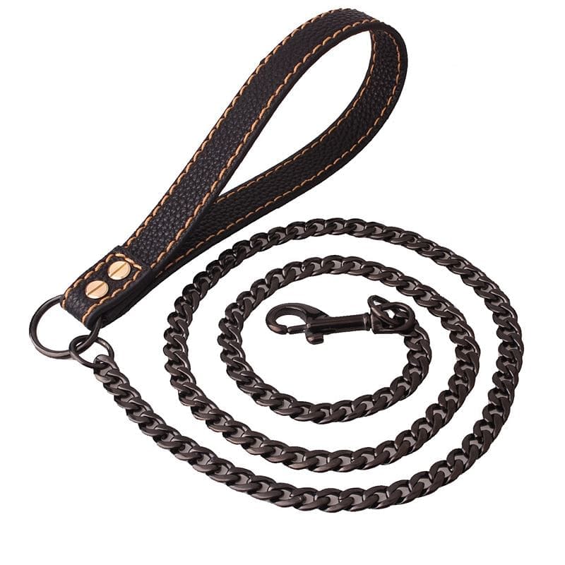 VVS Jewelry Cuban Link Gold Dog Leash - Image 3
